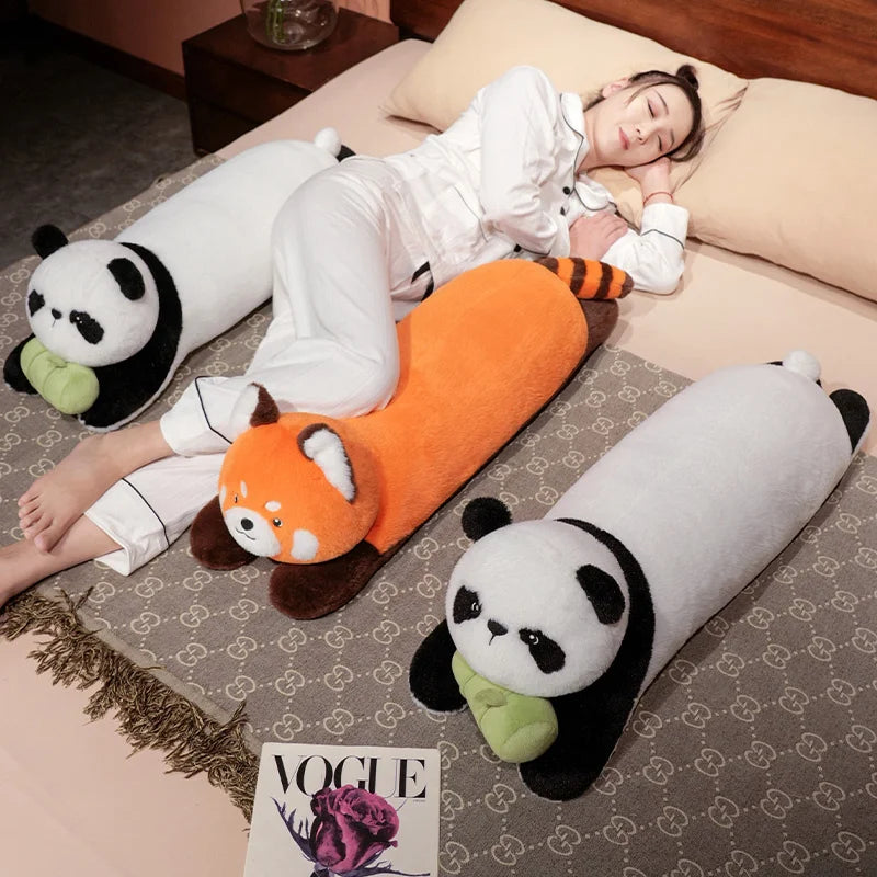 Dreamy Napping Raccoon & Panda Kawaii Plushies