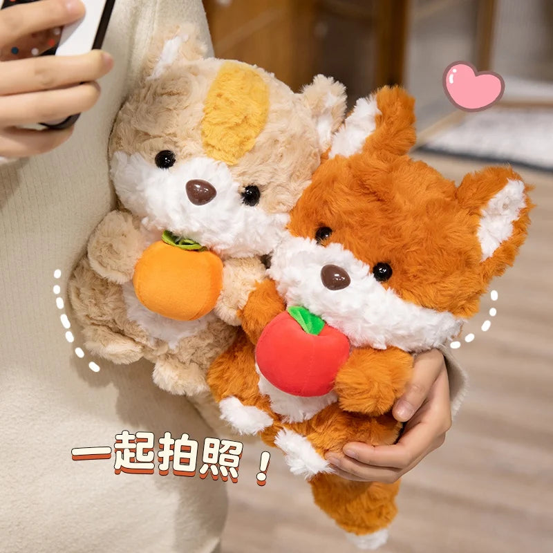 Hazel the Kawaii Fox and Squirrel Fruit Plush