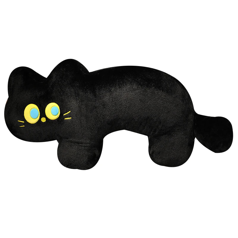 Luna the Chonky Black Cat Snuggle Pillow