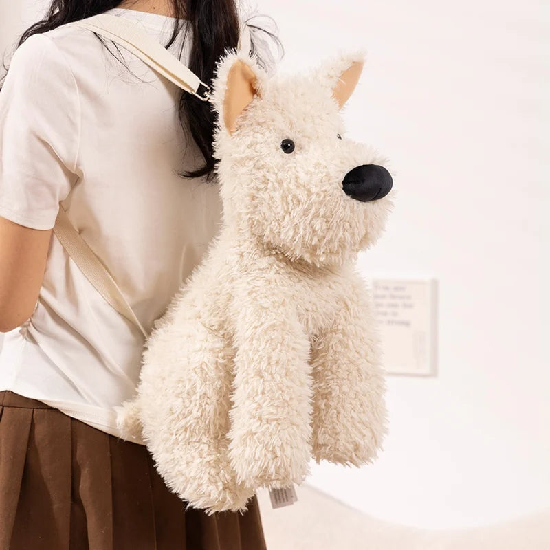 Westie the Kawaii Westie Terrier Plush Backpack