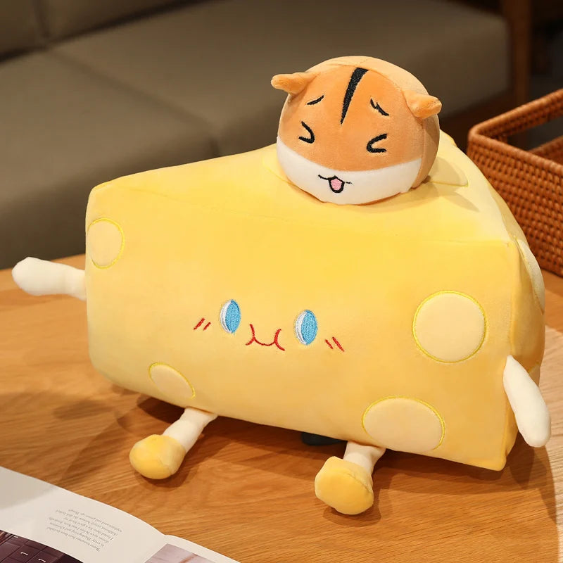 Gouda the Squishy Simulation Cheese Plush Pillow