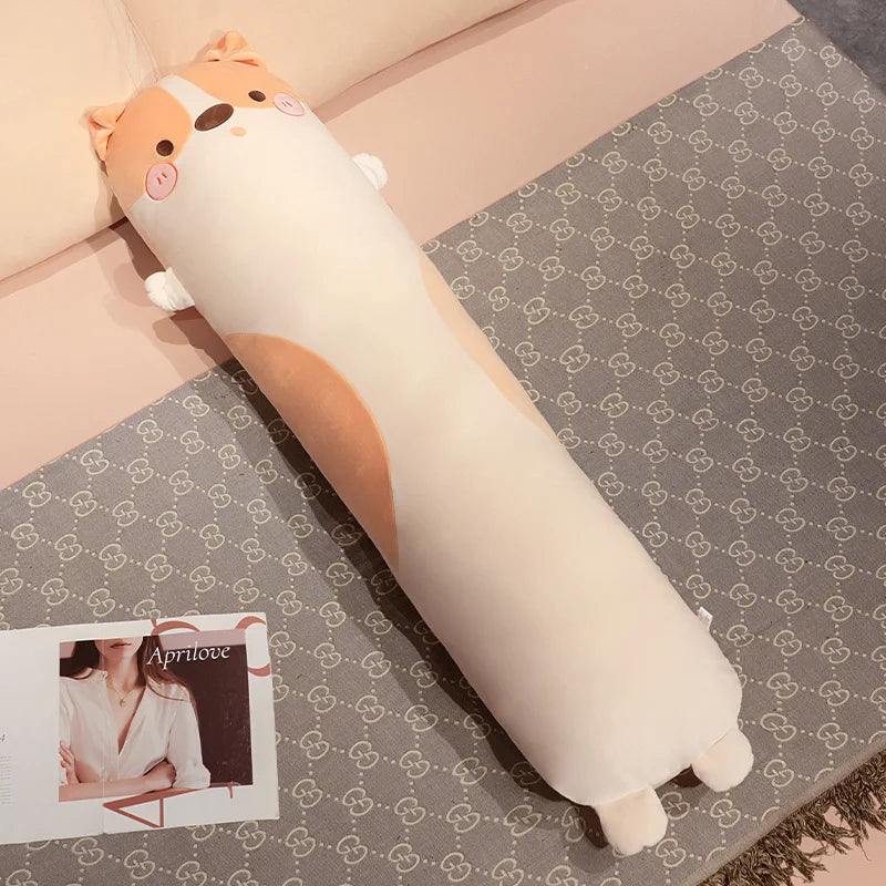Biscuit the Chonky Long Dog Bolster Leg Pillow