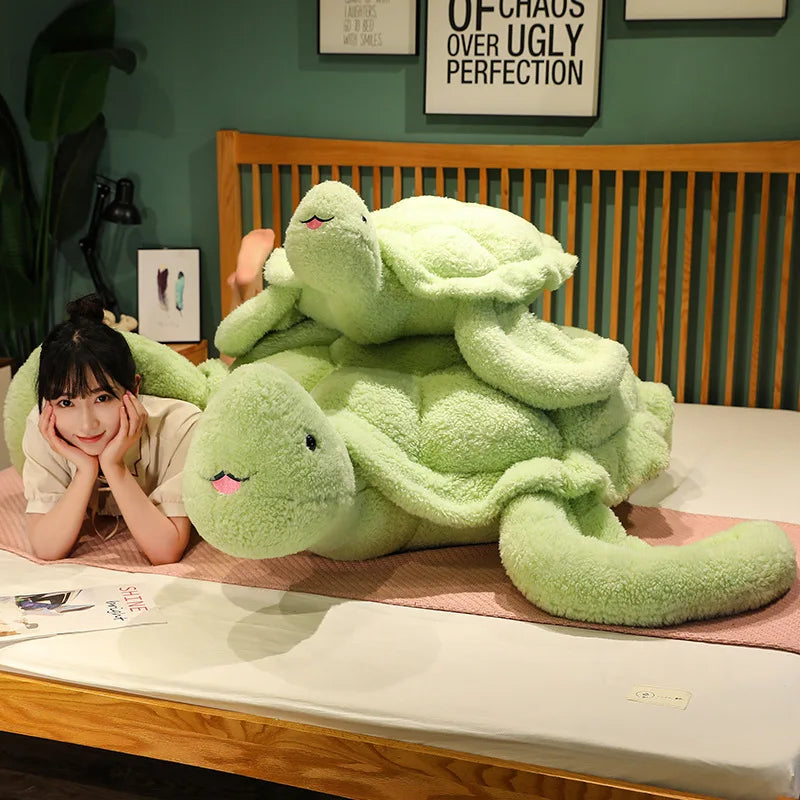 Shelly the Giant Hairy Turtle Sofa Plush Cushion