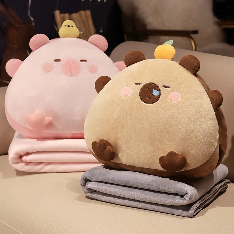 Capy the Capybara Blanket Sofa Seat Plush Cushion