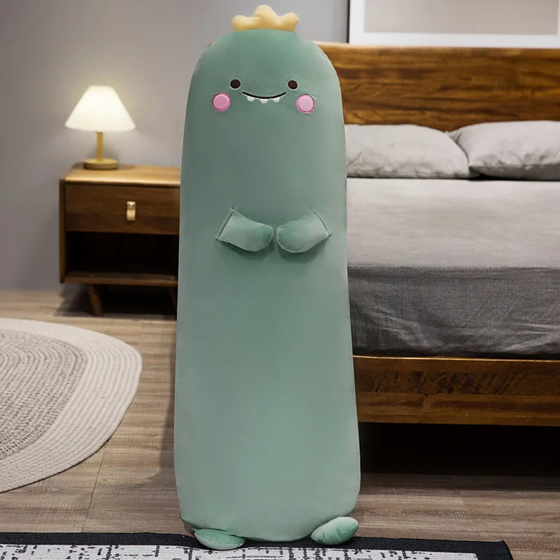 Waddles the Long Chick Penguin Dino Bolster Plush