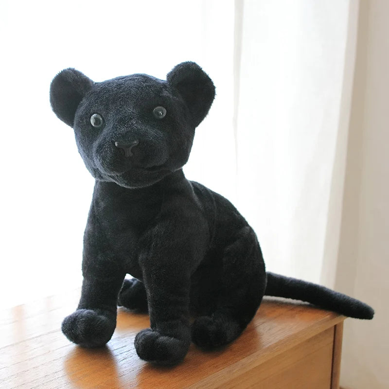 Lifelike Kawaii Snow Leopard Black Leopard Forest Plushie