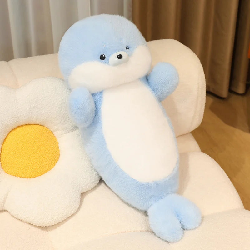 Snowy the Lifelike Kawaii Seal Sea Otter Snuggle Plushie