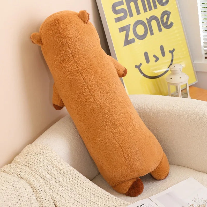 Capo the Sleepy Long Capybara Snuggle Pillow