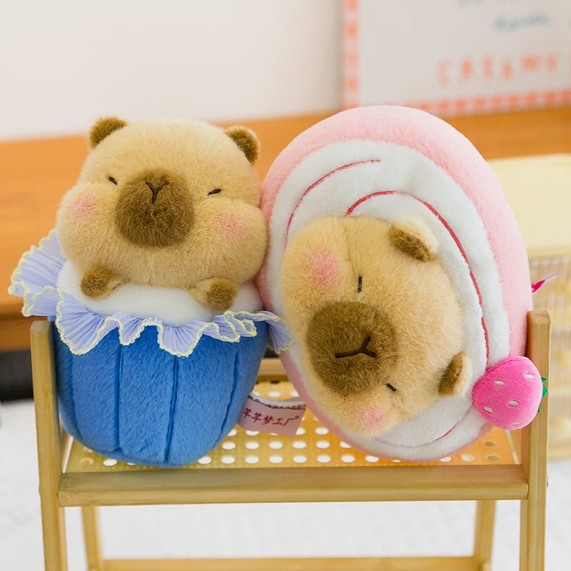 Capy the Sweet Cake Kawaii Capybara Snuggle Plushie