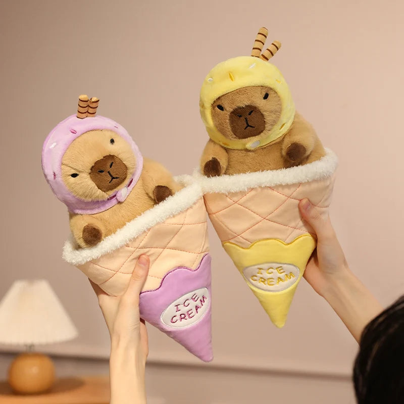 Capy the Colorful Ice Cream Kawaii Capybara Plushie