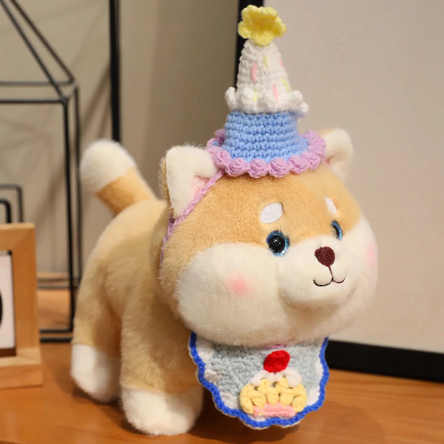 Shiba the Cozy Scarf Kawaii Puppy Snuggle Plushie
