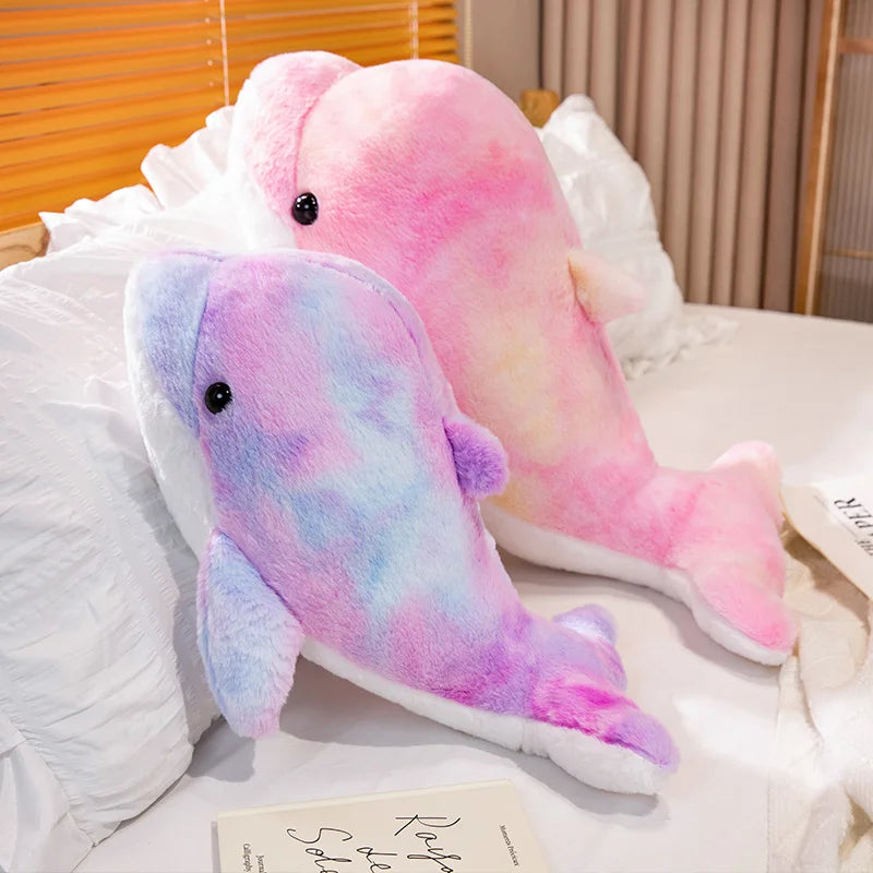 Dolphy the Colorful Kawaii Dolphin Snuggle Plushie