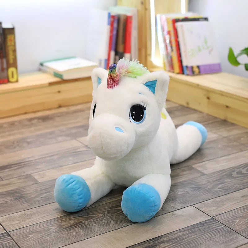 Dreamy Rainbow Unicorn Kawaii Horse Plush