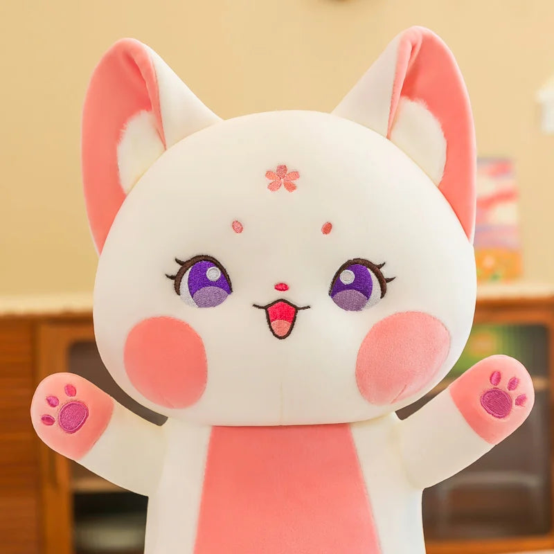 Vixen the Kawaii Long Red Fox Cat Snuggle Pillow