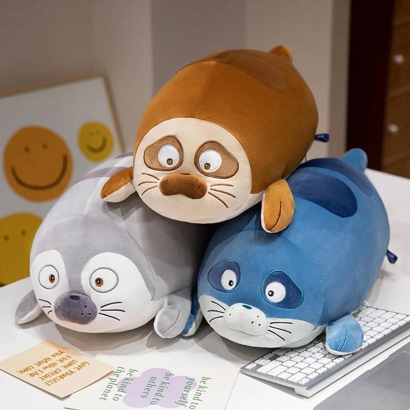 Sealio the Kawaii Soft Sea Lion Seal Snuggle Plush Pillow