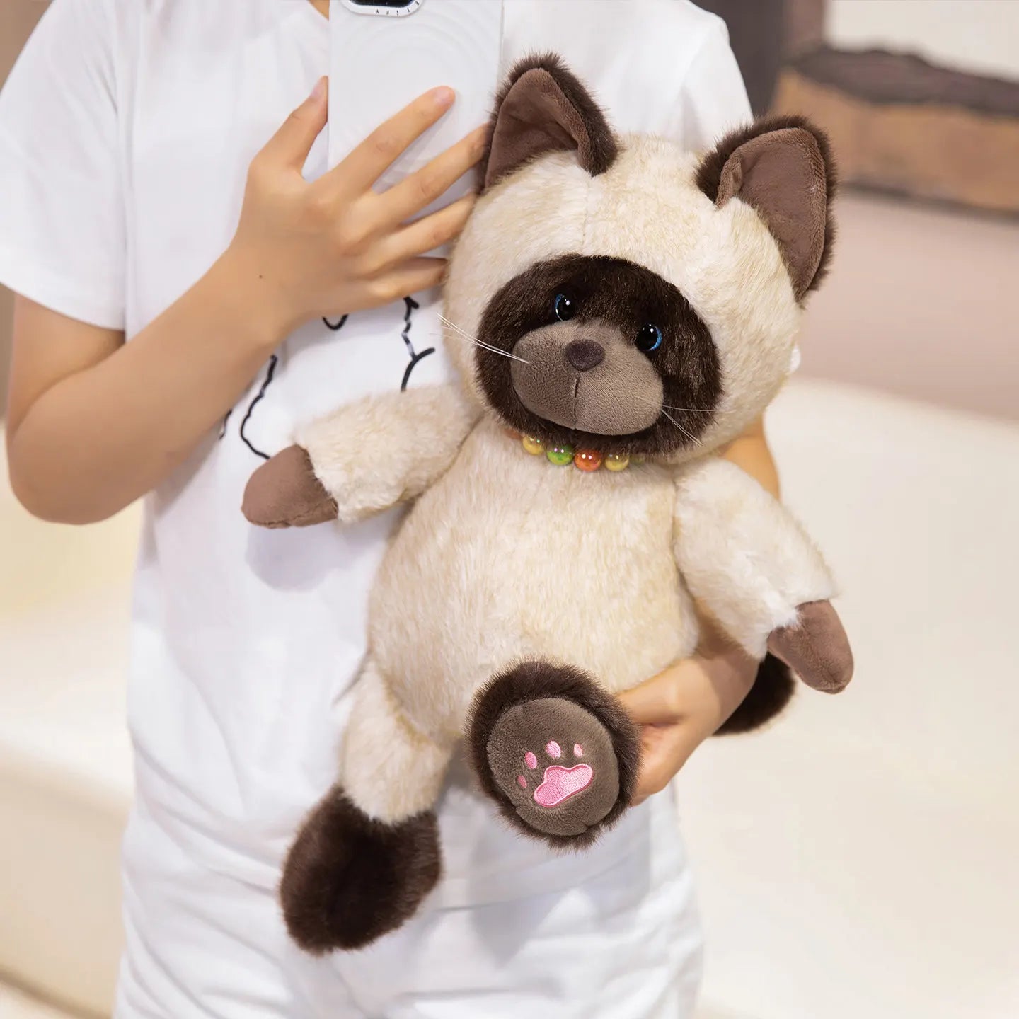 Suki the Cuddly Kawaii Siamese Kitten Snuggle Plushie