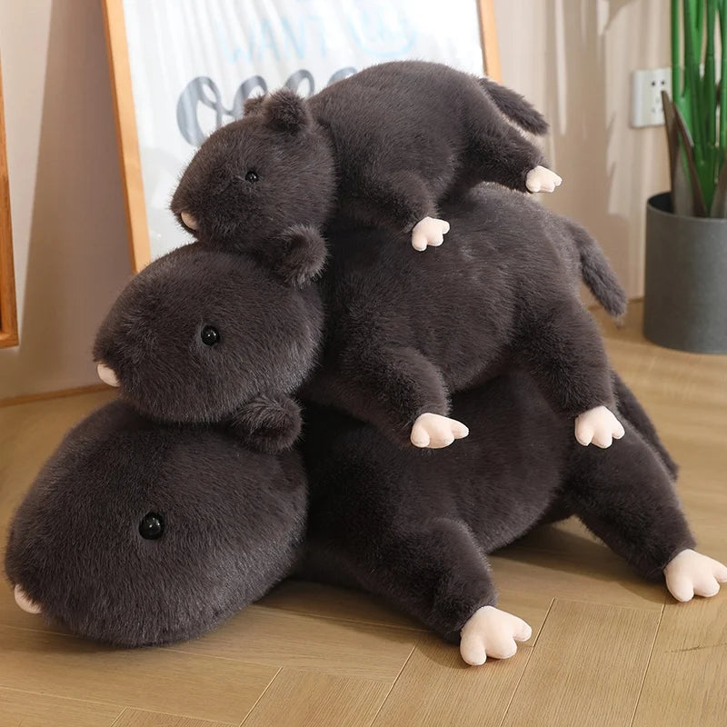 Squeaky the Simulated Furry Mouse Plush