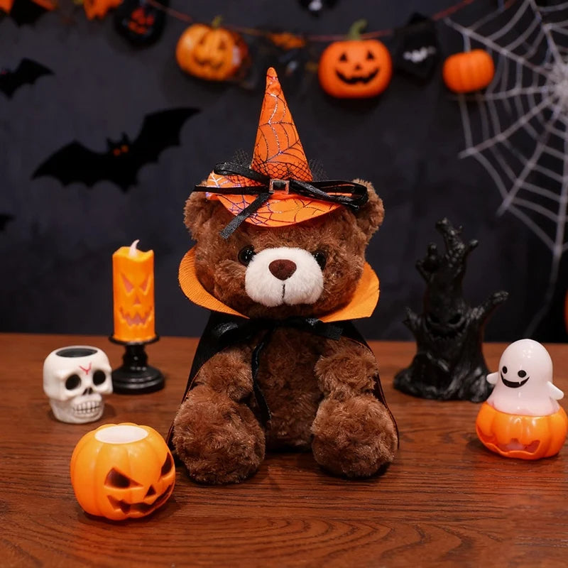 Spooky the Kawaii Halloween Cloaked Bear Plushie