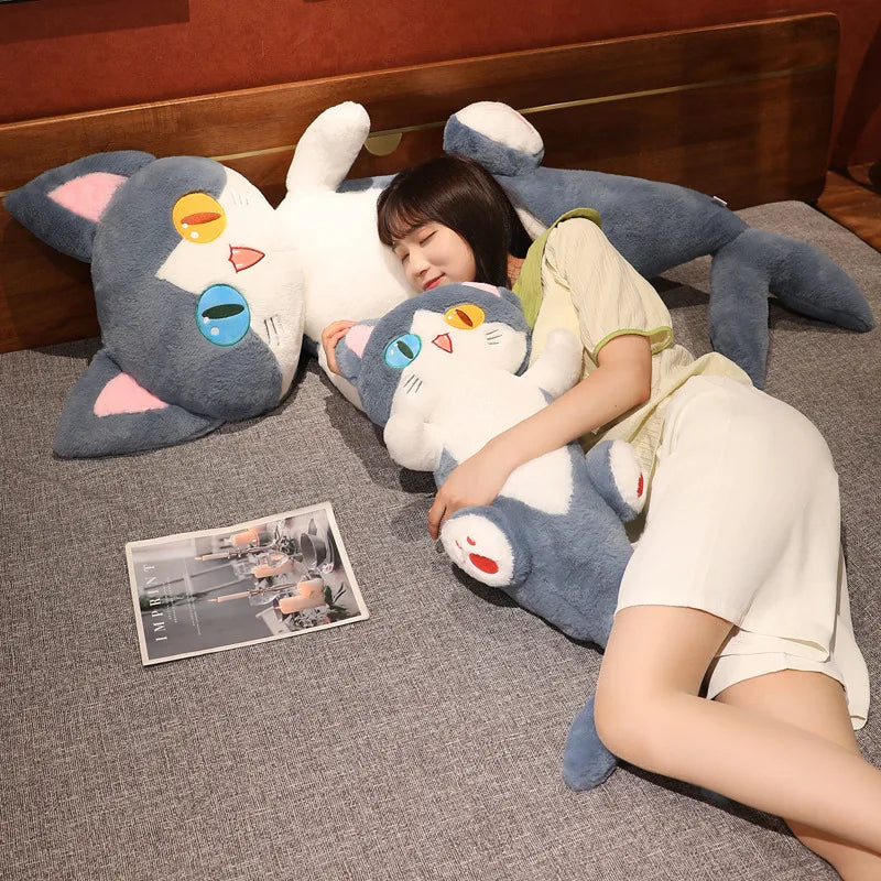 Alien the Kawaii Cat with Shark Tail Snuggle Pillow