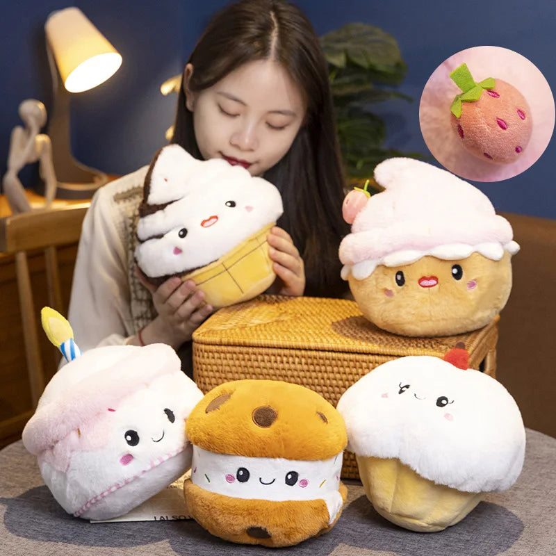 Crumble the Squishy Strawberry Muffin Plush