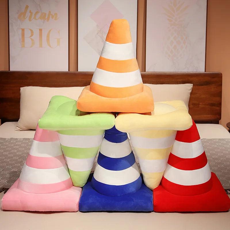 Connie the Squishy Traffic Cone Plush Pillow