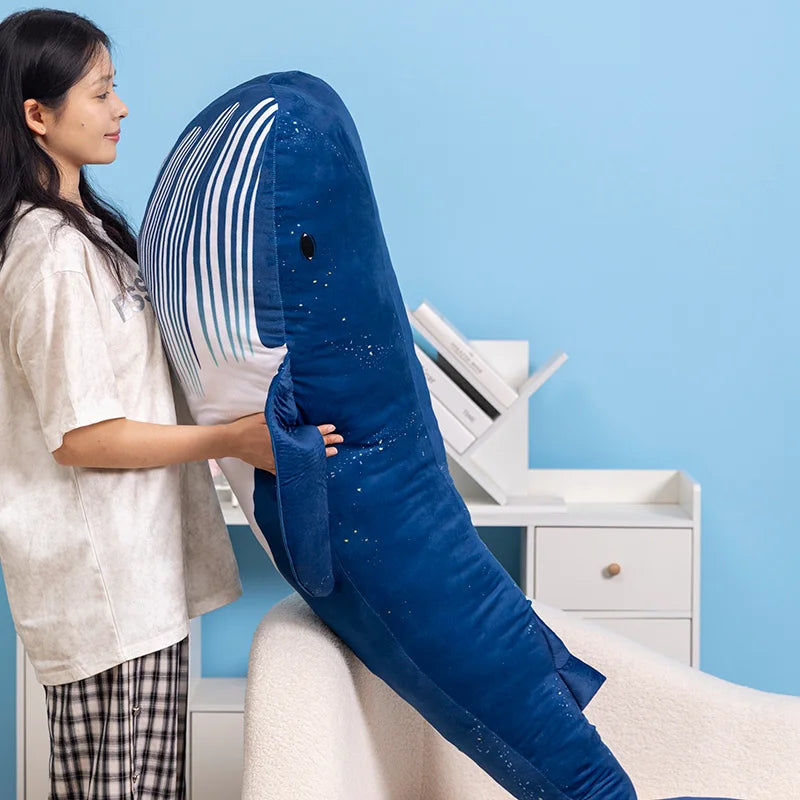 Huge Drifting Blue Whale Kawaii Snuggle Plushie