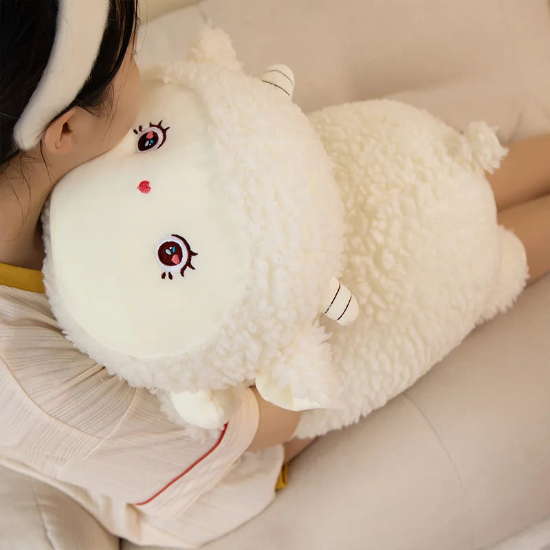 Woolly the Fluffy Kawaii Alpaca Sheep Appease Snuggle Pillow