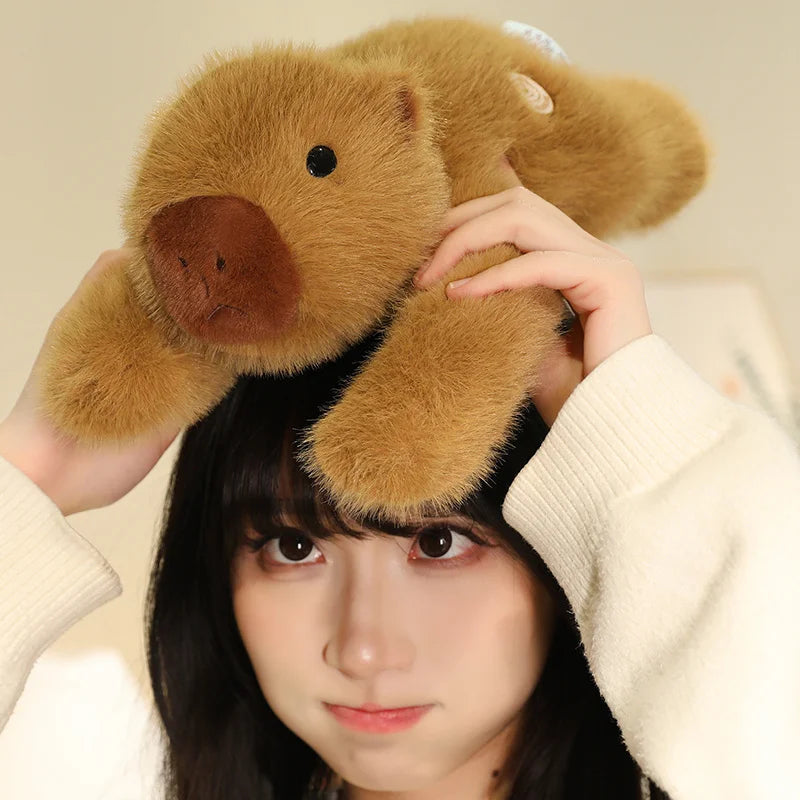 Long Napping Kawaii Capybara Snuggle Plushie
