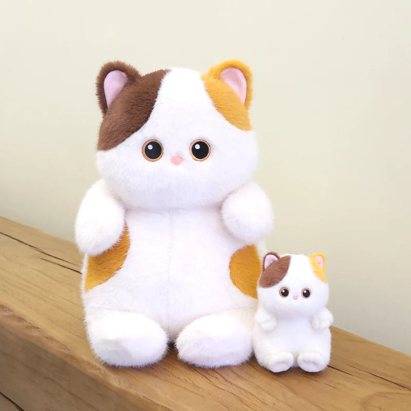 Callie the Kawaii Calico Siamese Black Cat Plush