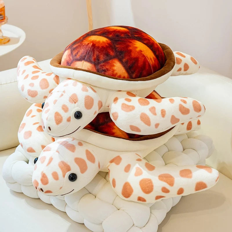 Plump Kawaii Sea Turtle Snuggle Plushie Pillow