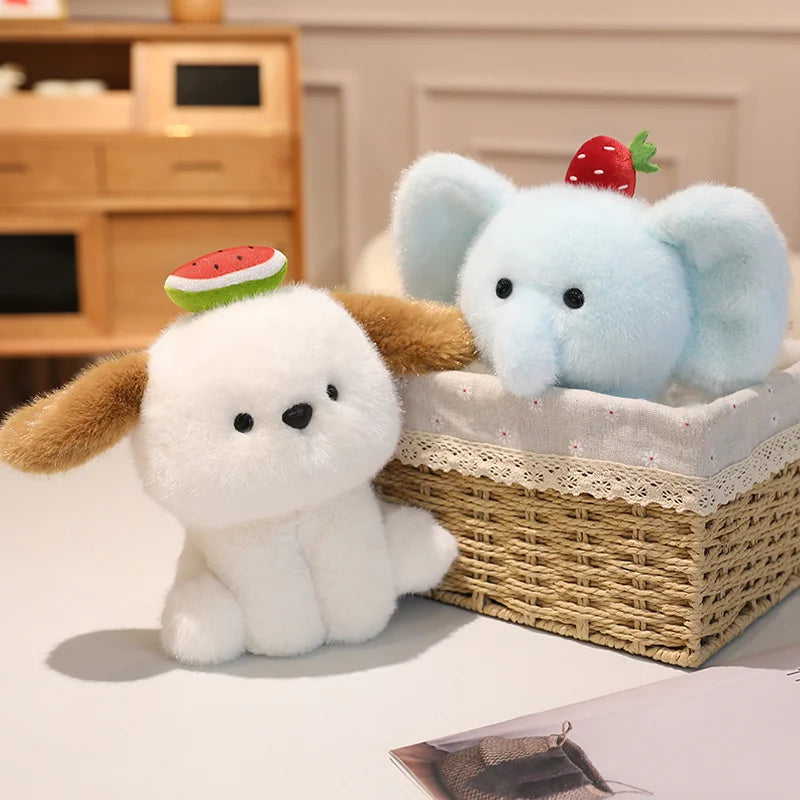 Chubby Sitting Kawaii Panda Bear Cow Snuggle Plushie