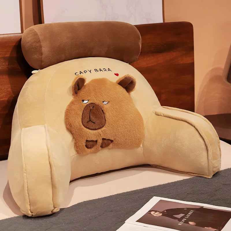 Capy the Cozy Capybara Backrest Triangle Pillow