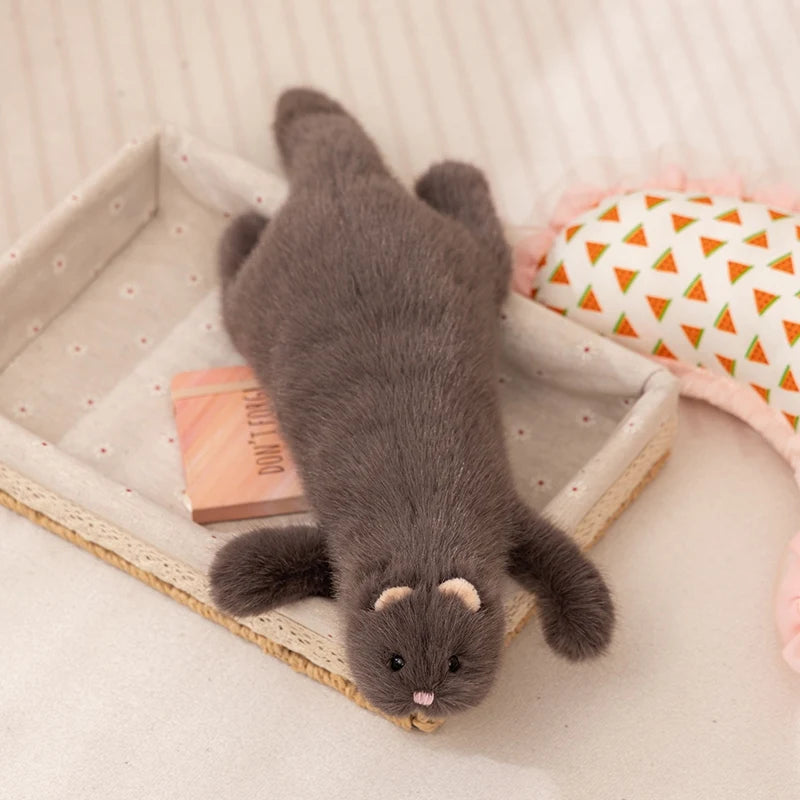 Fernie the Lifelike Lying Ferret Snuggle Plush