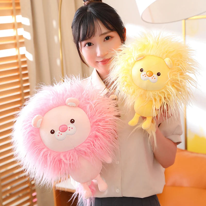 Roary the Kawaii Colorful Fluffy Lion Snuggle Plushie