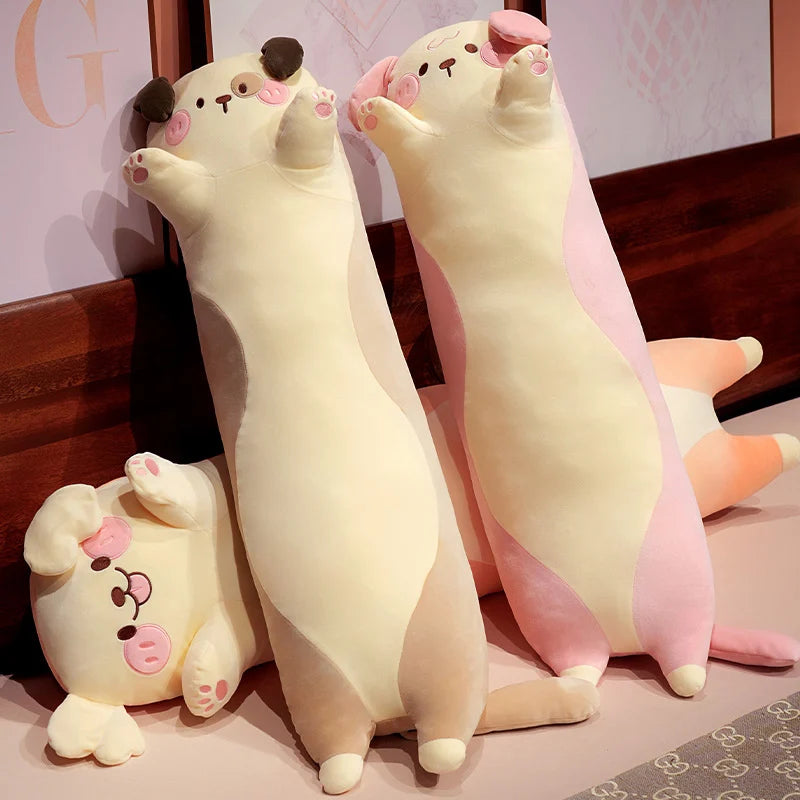 Giant Long Sleeping Puppy Kawaii Plushie Pillow