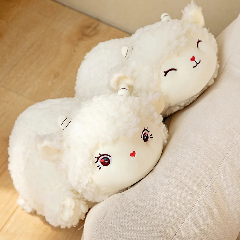 Woolly the Fluffy Kawaii Alpaca Sheep Appease Snuggle Pillow