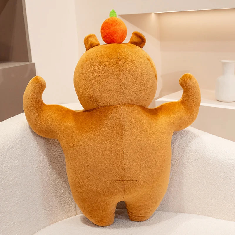 Muscles the Chonky Funny Capybara Snuggle Plushie