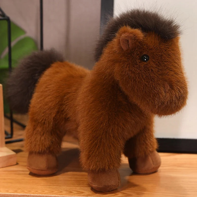 Chestnut the Realistic Lifelike Horse Snuggle Plushie