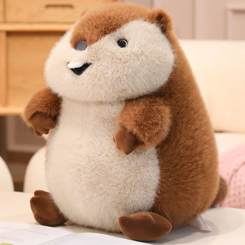 Kawaii Groundhog Marmot Snuggle Plushie