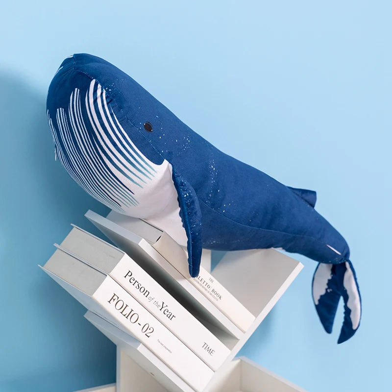 Huge Drifting Blue Whale Kawaii Snuggle Plushie