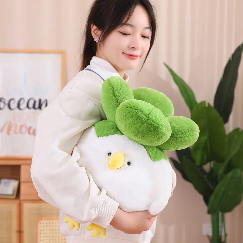 Clucky the Chicken Cabbage Vegetable Kawaii Plushie