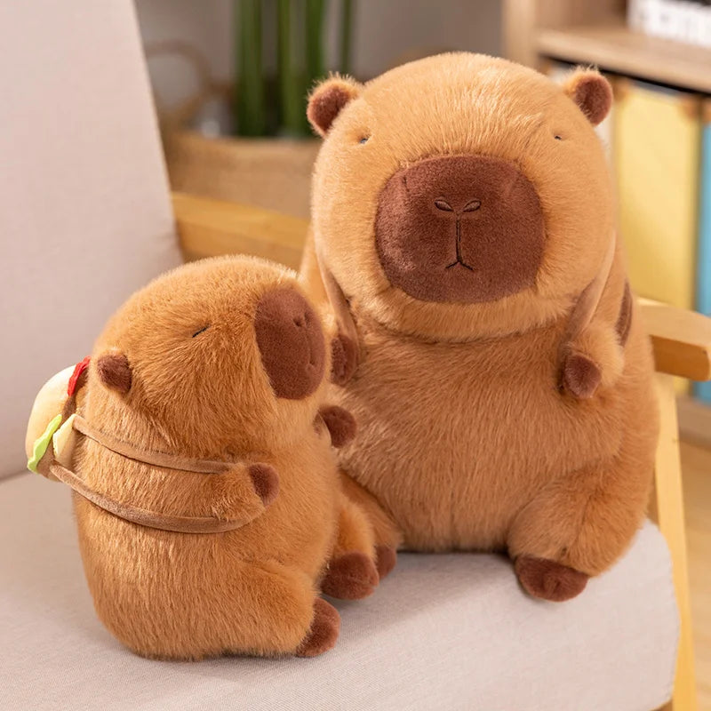 Capy the Kawaii Hamburger Bag Capybara Plush