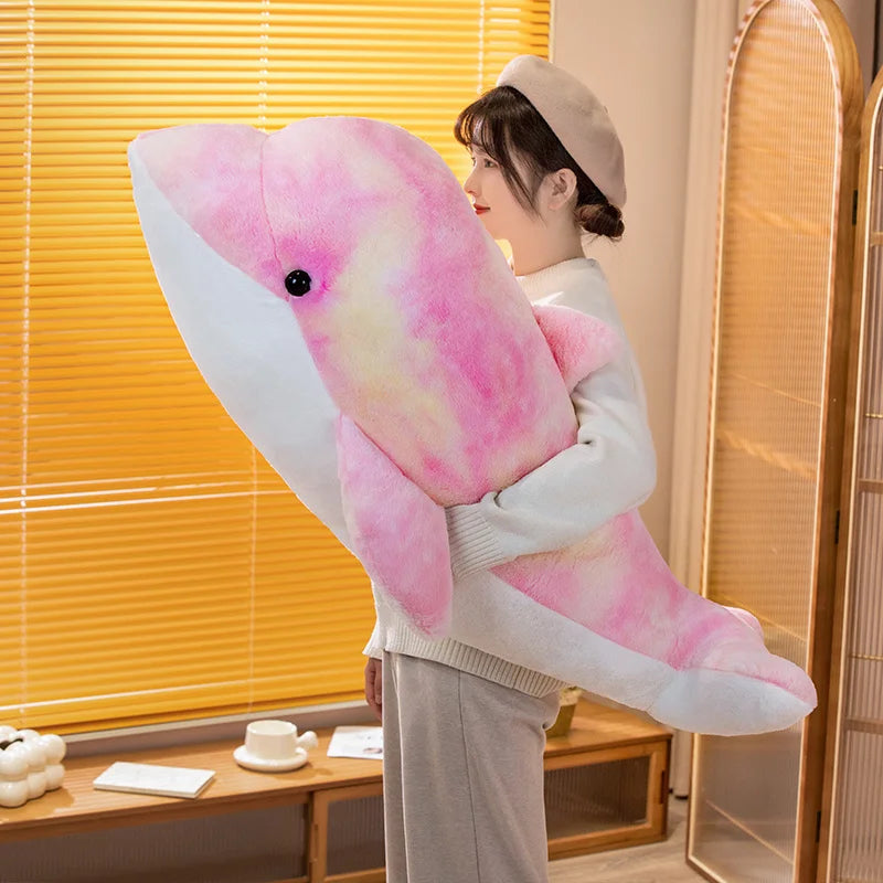 Dolphy the Colorful Kawaii Dolphin Snuggle Plushie