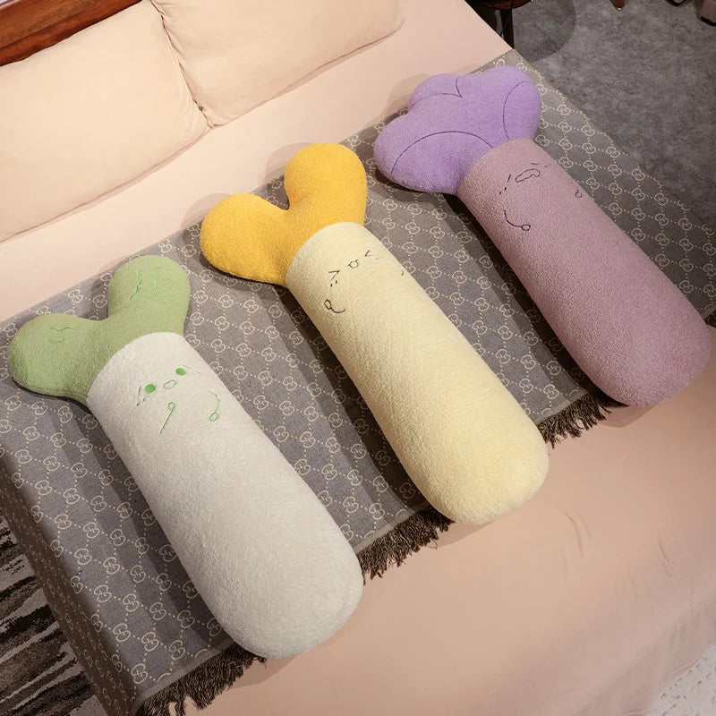 Long Veggie Friends Kawaii Snuggle Plushie Pillow