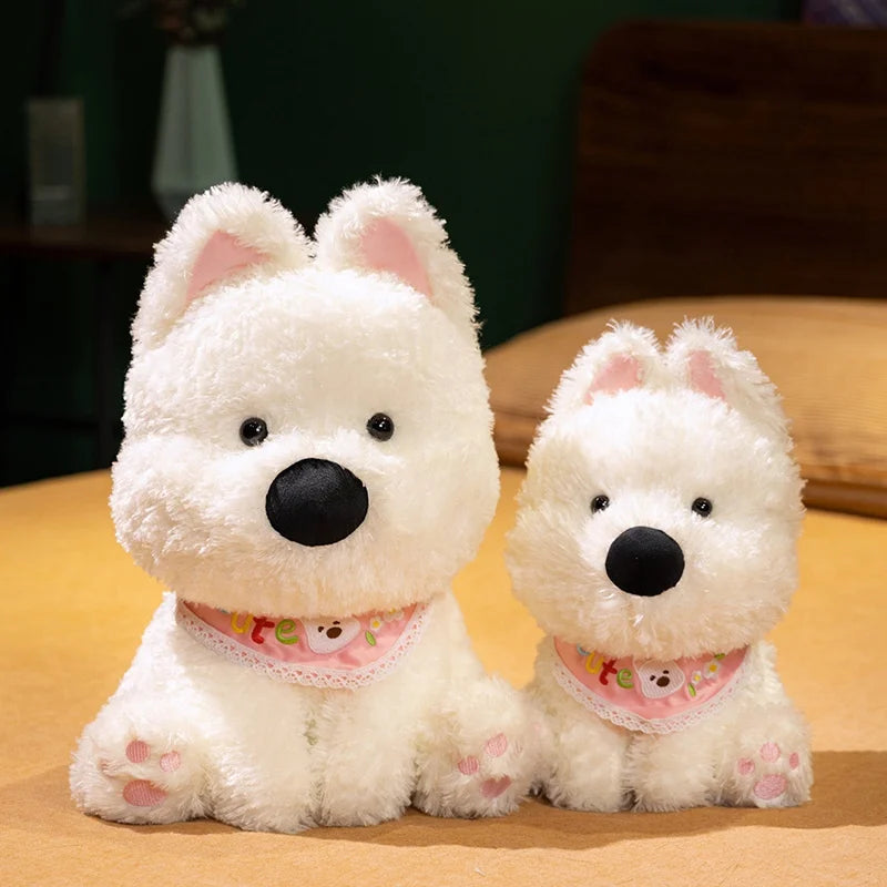 Westie the Kawaii White Terrier Dog Plush Pillow
