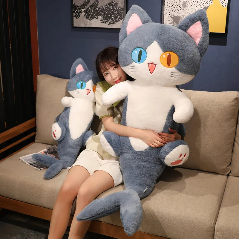 Alien the Kawaii Cat with Shark Tail Snuggle Pillow