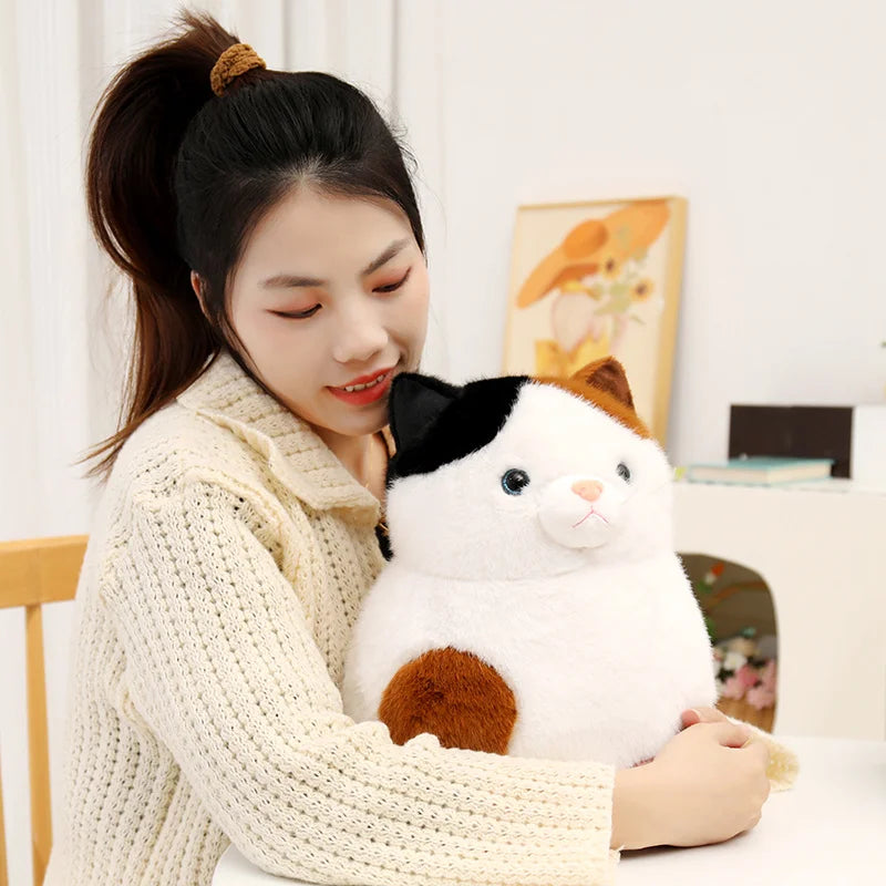 Chonky Round Kawaii Cat Room Decor Snuggle Plushie
