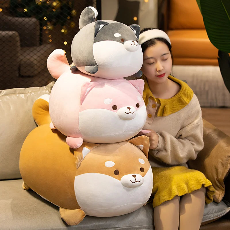 Shiba the Kawaii Chonky Corgi Dog Plush Pillow