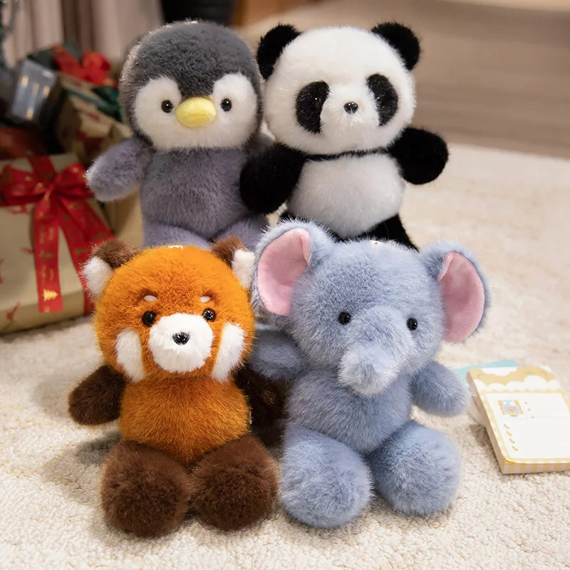 Kawaii Mini Penguin Raccoon Panda Plushie Collection