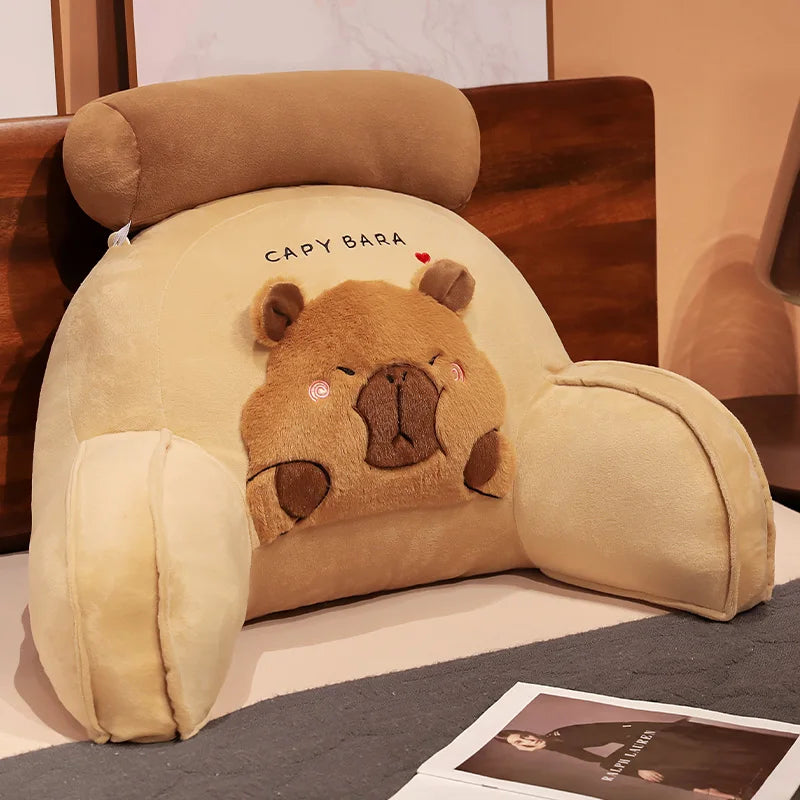 Capy the Cozy Capybara Backrest Triangle Pillow